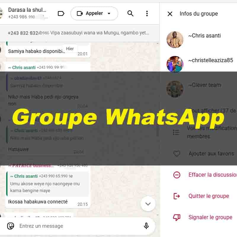 Groupe WhatsApp