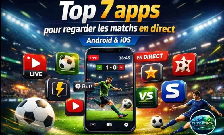 applications matchs en direct Android et iOS
