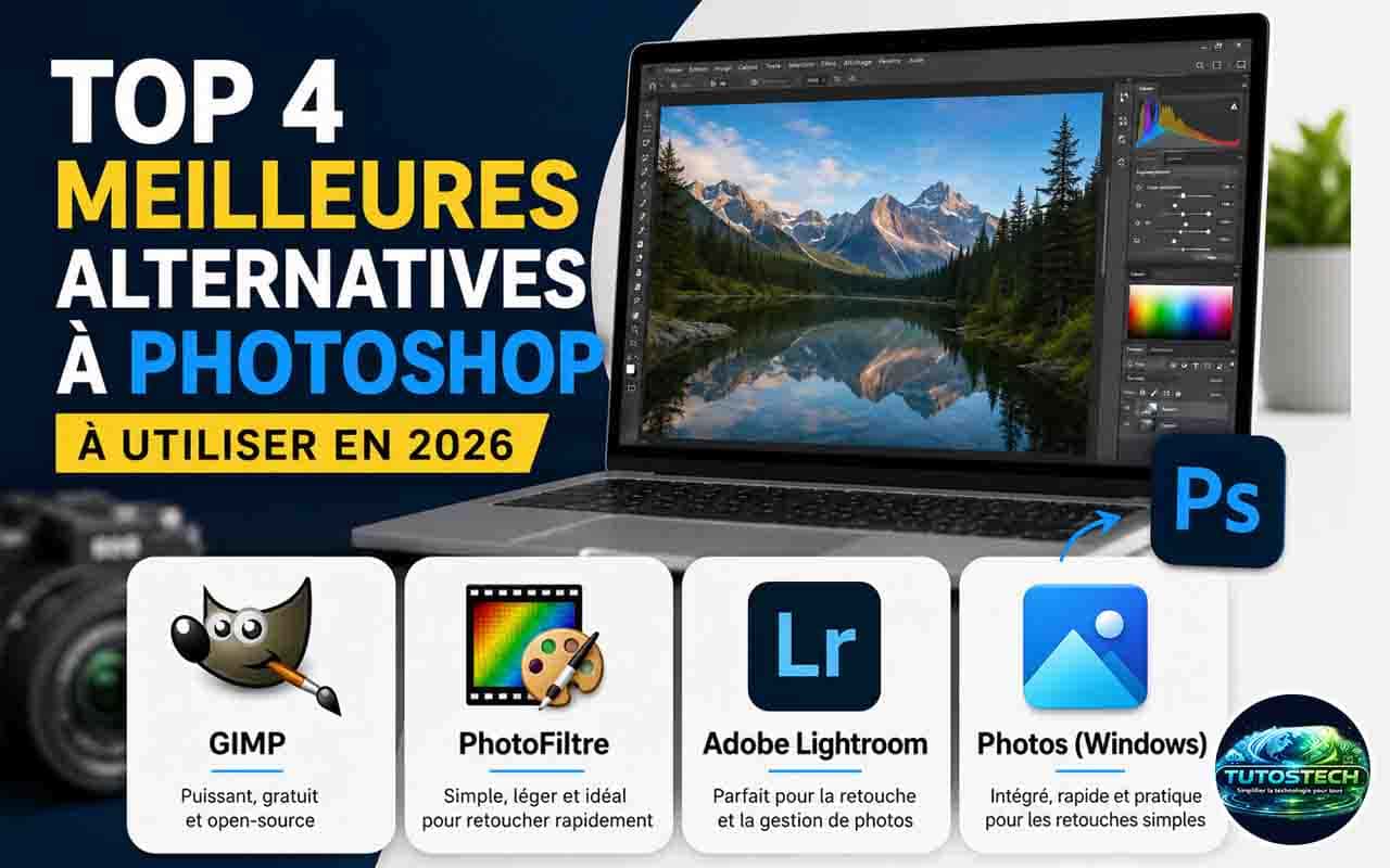 Meilleures alternatives à Photoshop en 2026 : Top 4 des logiciels