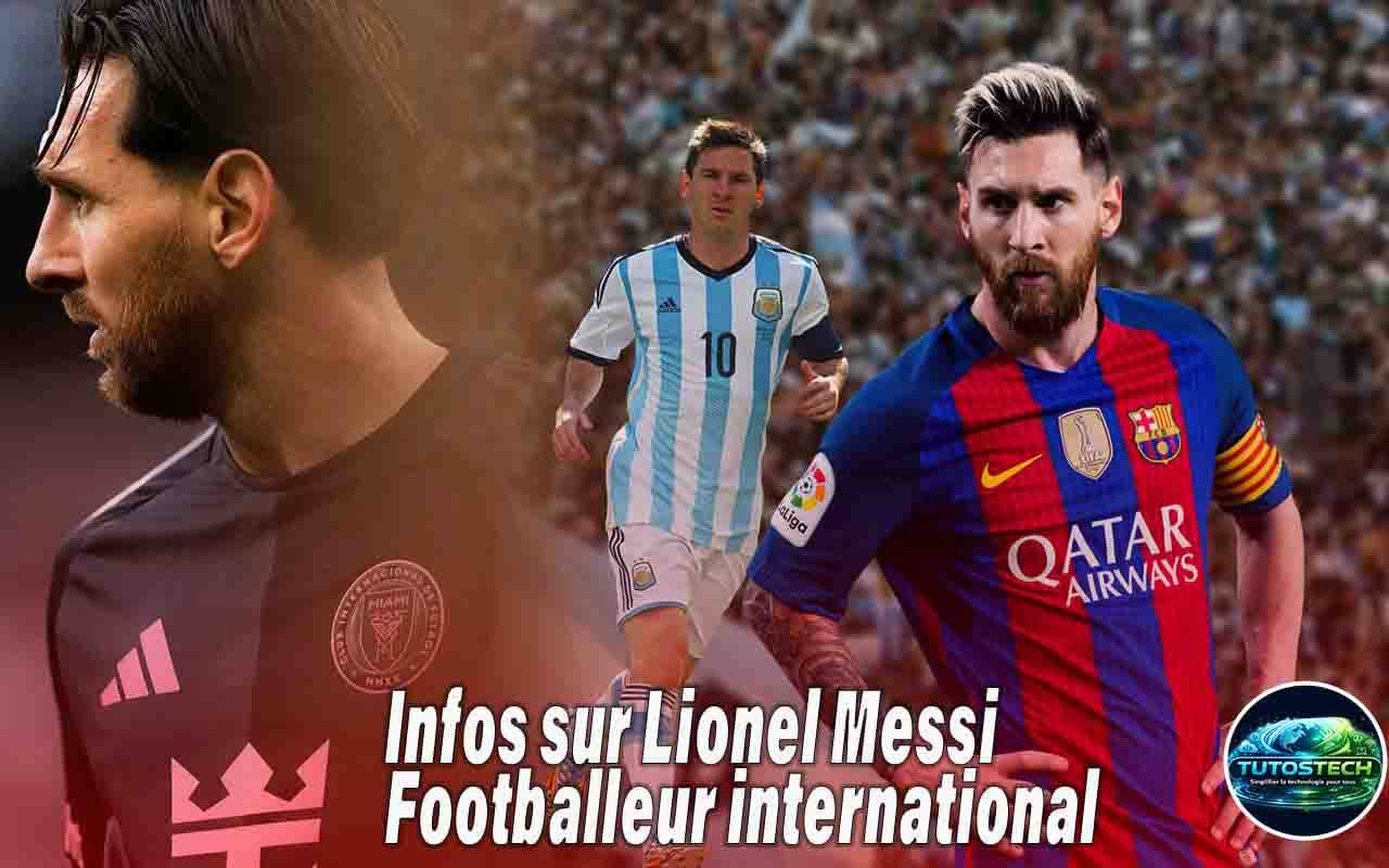 Infos sur Lionel Messi : Footballeur international