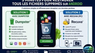 Restaurer fichiers supprimés Android - 2 méthodes rapides et efficaces