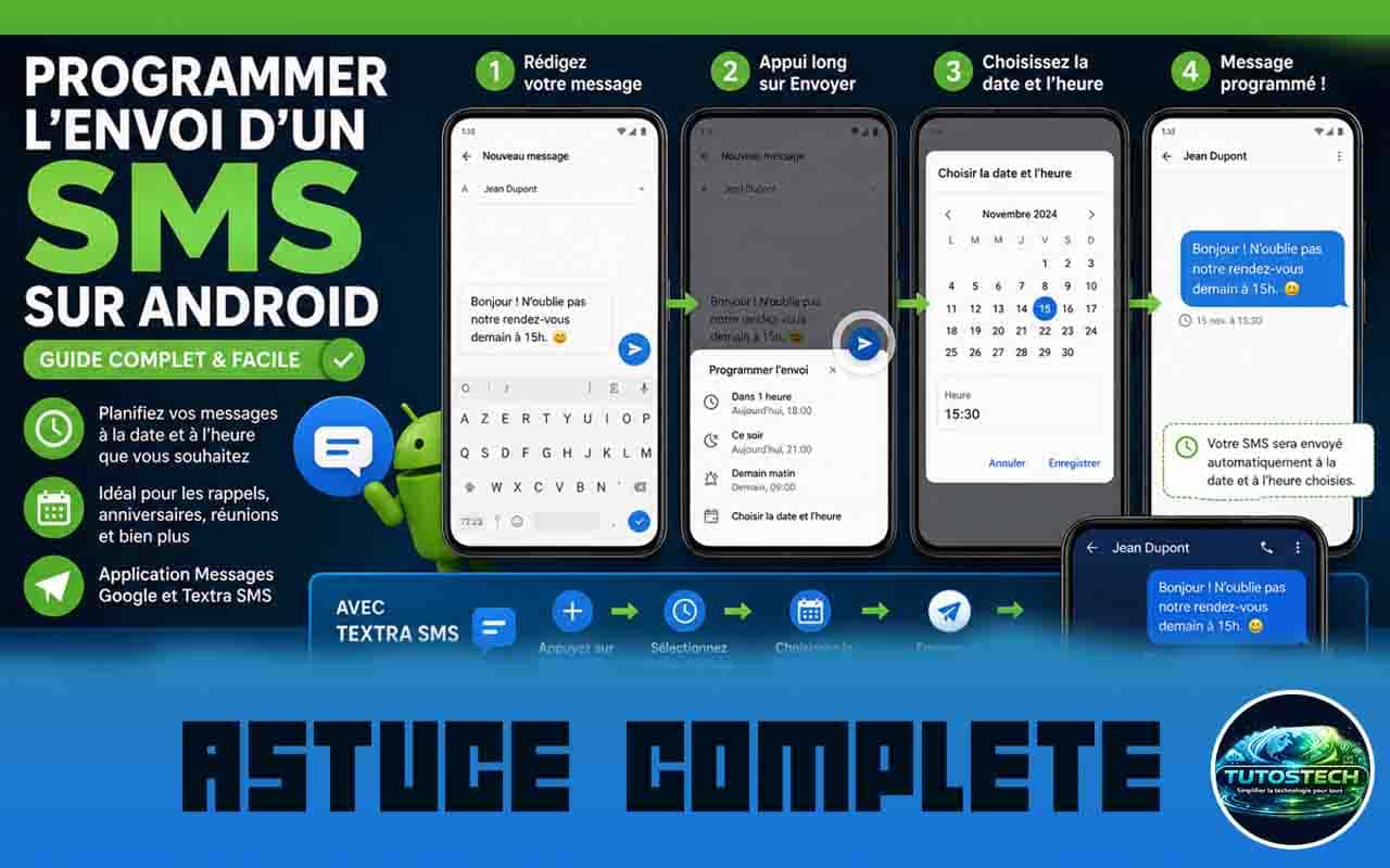 programmer l’envoi d’un SMS sur Android