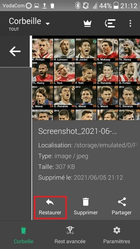 Restaurer les fichiers supprimés sur Android avec Dumpster