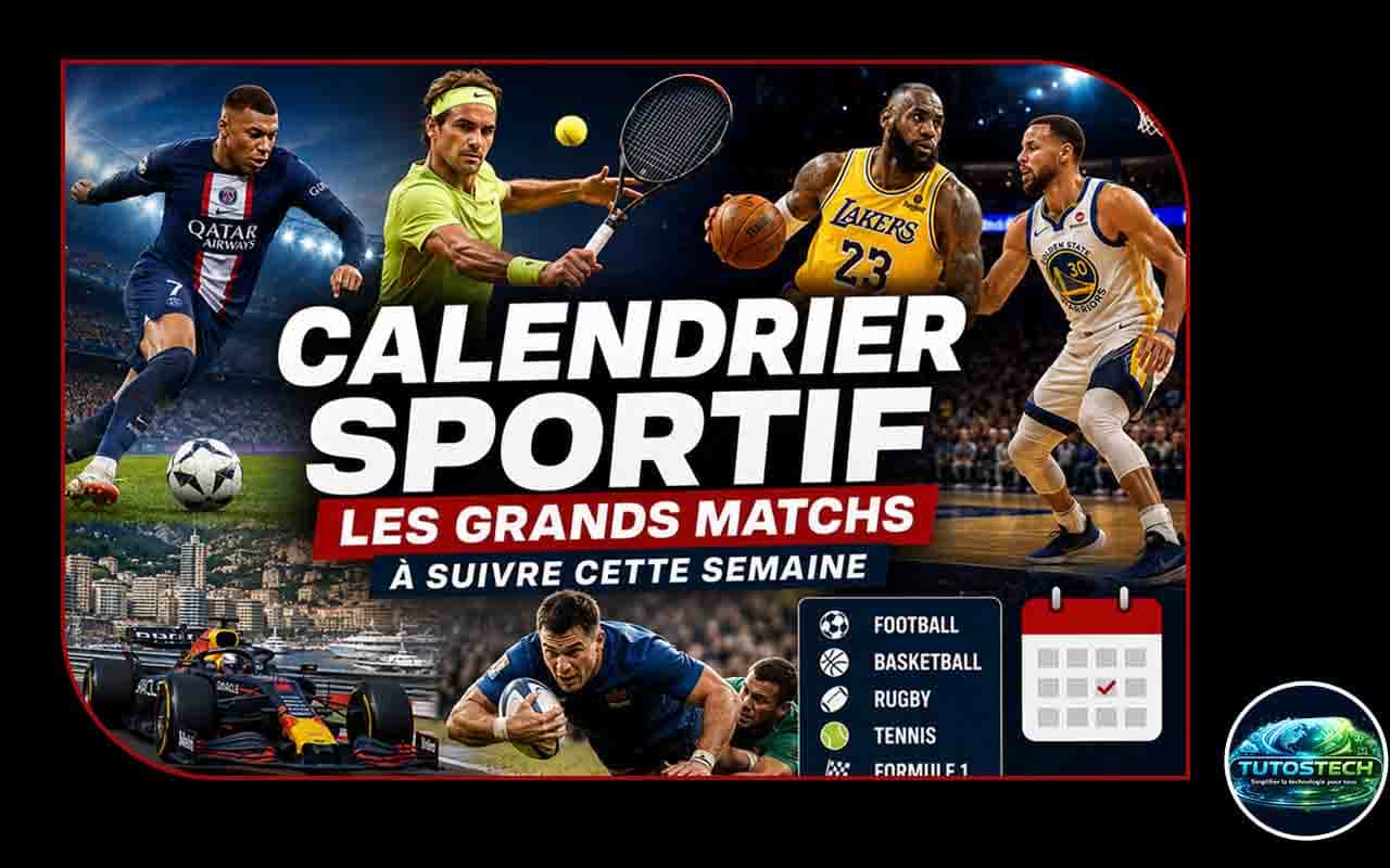 Calendrier sportif semaine : les grands matchs à suivre et les événements à ne pas manquer