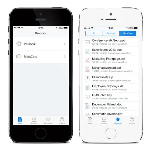 applications de stockage cloud Dropbox