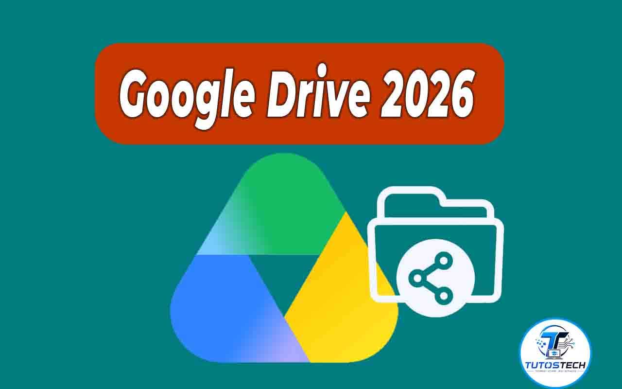 Création d'un dossier partagé dans Google Drive en 2026 pour collaborer et partager des fichiers en ligne.