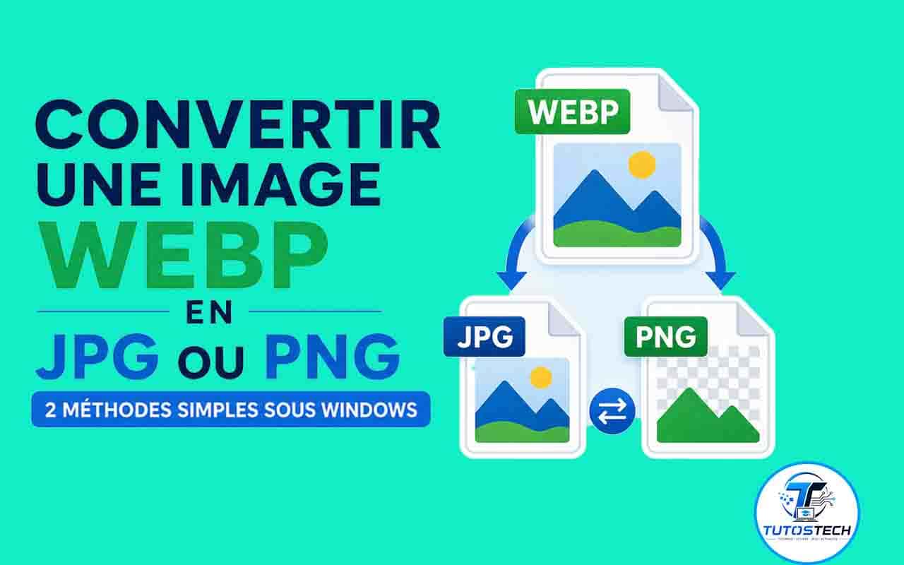 Découvrez comment convertir facilement une image WEBP en JPG ou PNG sous Windows avec Microsoft Paint ou un convertisseur en ligne.