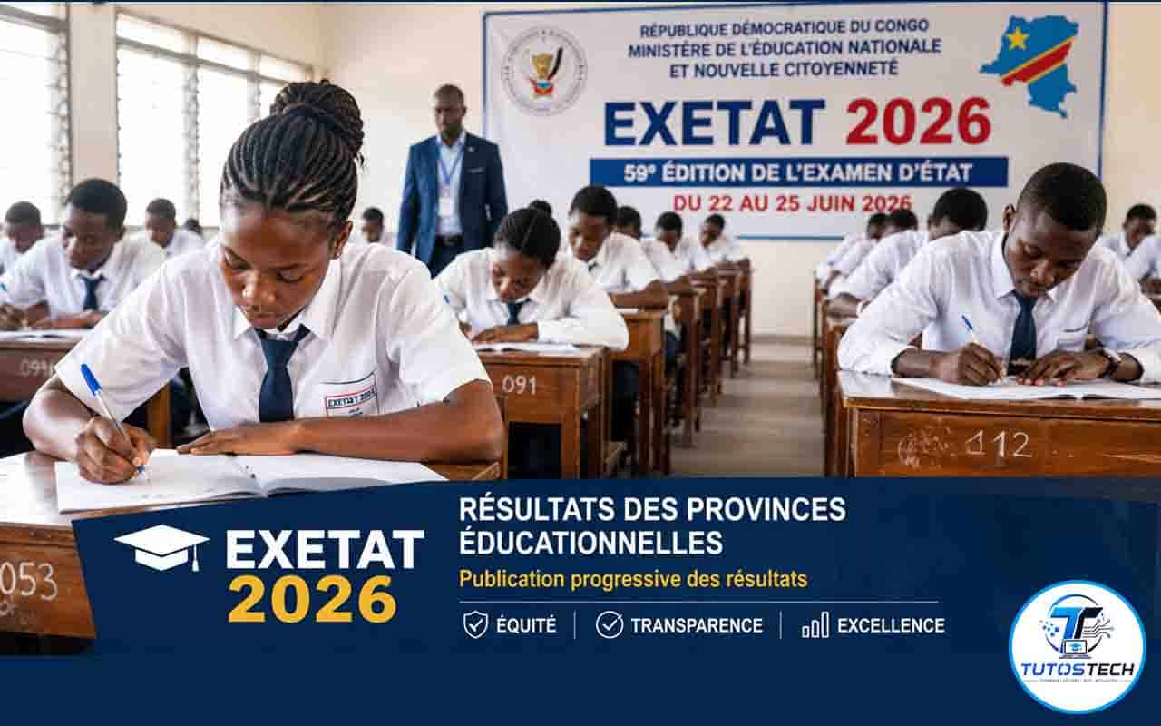 EXETAT 2026 : les résultats des provinces éducationnelles publiés progressivement en RDC