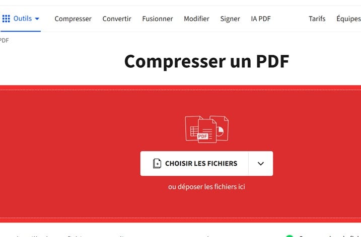 Réduire la taille d'un PDF avec Smallpdf